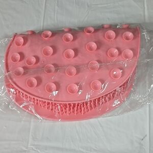 Pink Silicone Bath Brush